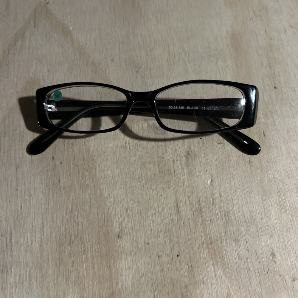 Capri 4U U-33 BLACK 50-15-140 Black Crystal Full Rim Eyeglasses Frames Only